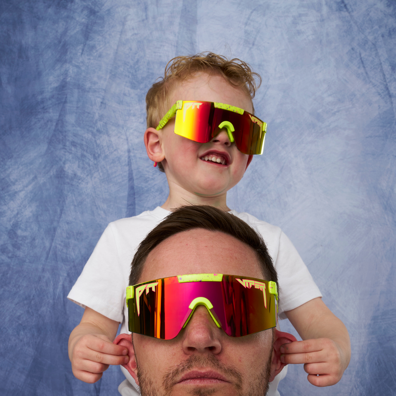 /Rainbow | peach.JPG | The 1993 Junior, child size sunglasses from Pit Viper