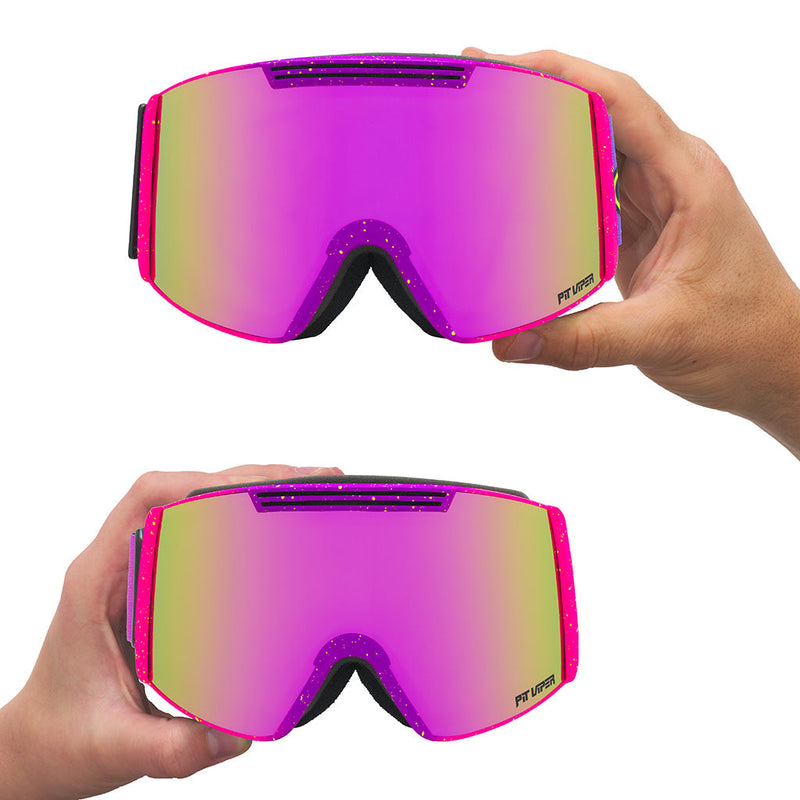 Pink / Small | large_&_small.JPG | The 93 Combustion Backslap Ski & Snowboard Goggle from Pit Viper