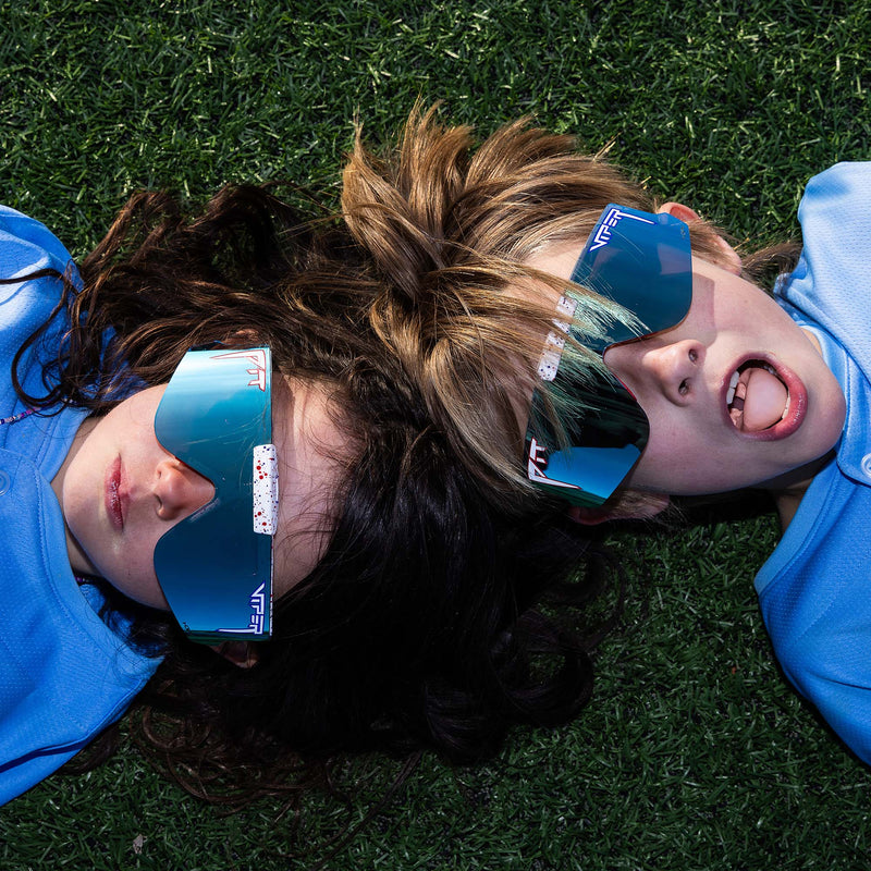 HDPV Polarized Blue / Regular | photo_of_person.JPG | The Merika Flip-Offs Sunglasses from Pit Viper