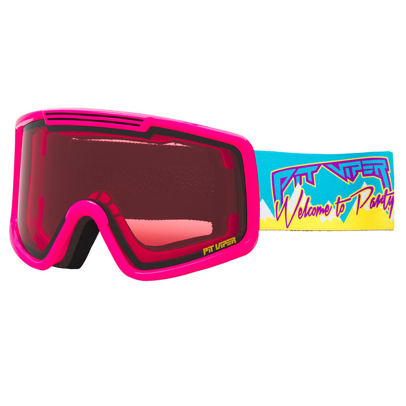 Rose / Large | side_view.JPG | The Party Mountain French Fry Ski & Snowboard Goggle from Pit Viper