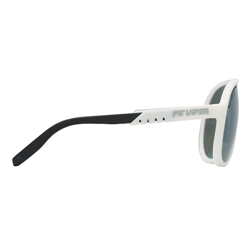 / Polarized Silver | even_more_side_view.JPG | The Miami Nights Jethawk from pitviper, white framed aviator sunglasses