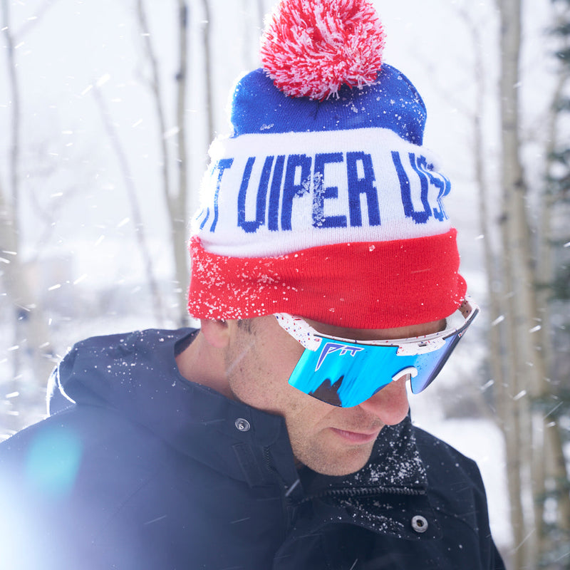 USA Pom Pom Beanie — imagen 5