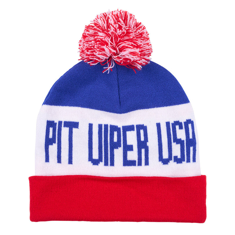 USA Pom Pom Beanie — imagen 1