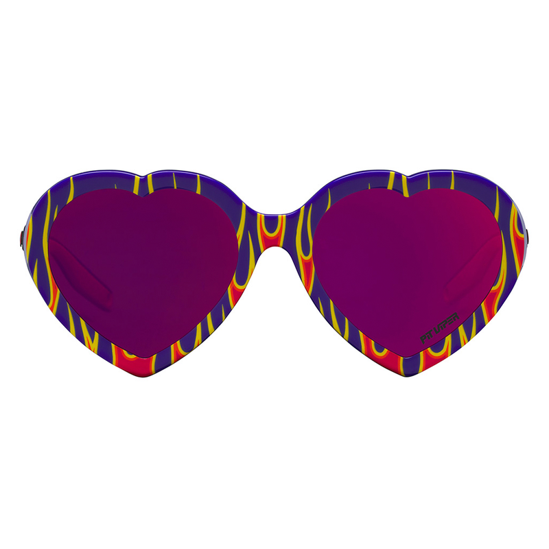  | pleeease.JPG | The Combustion Admirer, heart shaped sunglasses with flames.