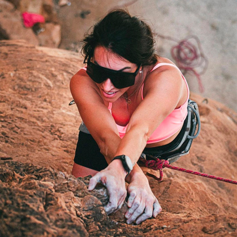 /Polarized Mirror | dont_use.JPG | Woman in the mountains posing wearing Pit Viper Sunglasses