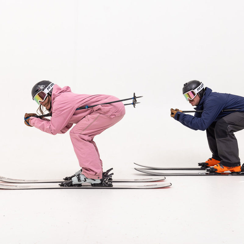 Blue-Purple / Large | just_kidding.JPG | Person snowboarding wearing the French Fry Goggles By Pit Viper Sunglasses