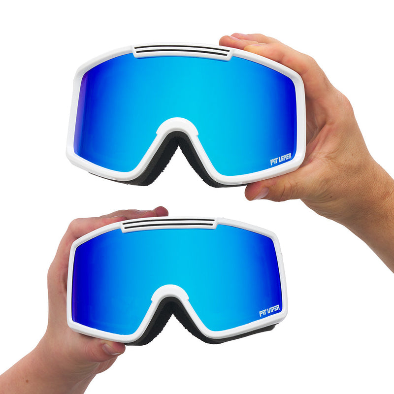 Blue / Small | small_&_large.JPG | The Miami Nights Small French Fry Goggles from Pit Viper Sunglasses