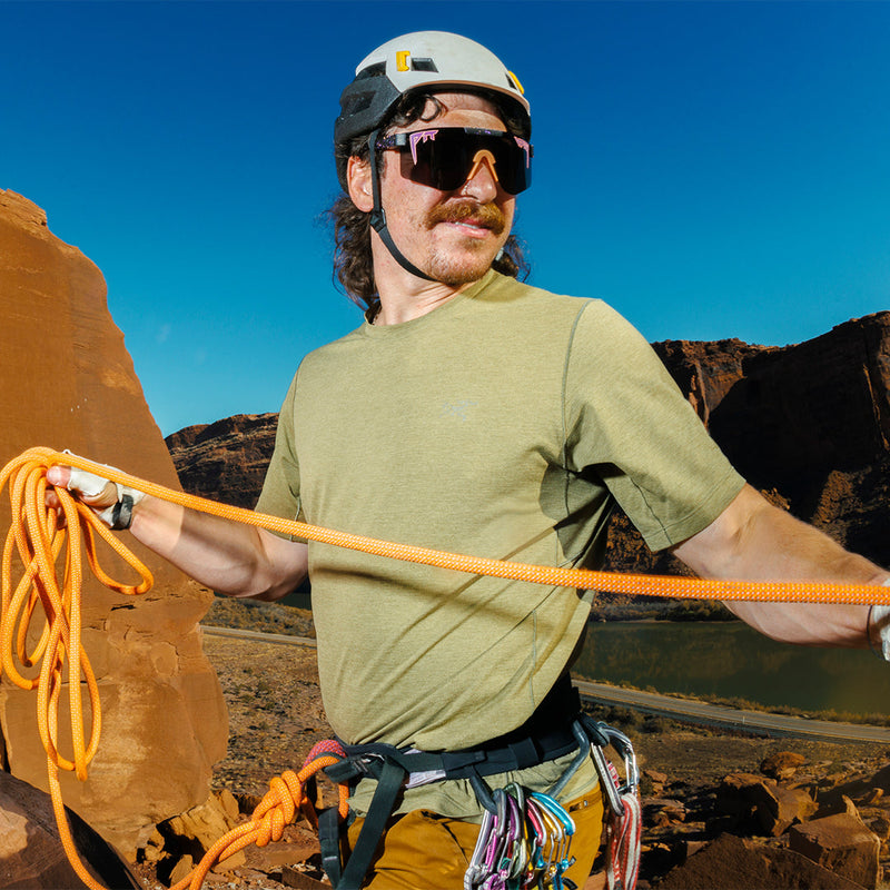 Polarized Smoke / Wide | photo_of_person.JPG | The Naples Original from Pit Viper Sunglasses